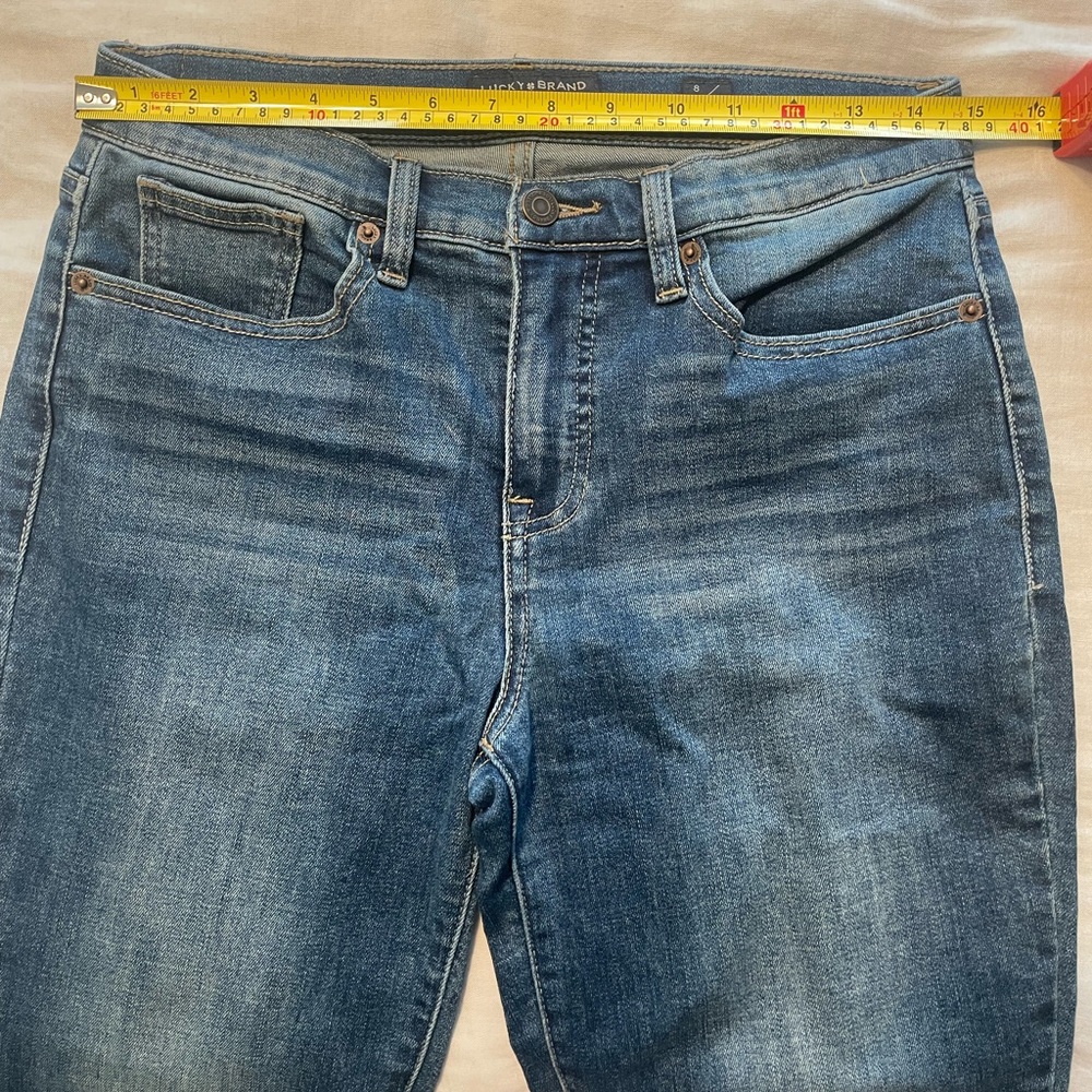 Lucky Brand Ava Skinny Jeans in Englehurst Fray Color Sz 8/29 Ankle - Picture 8 of 9